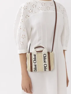 Women Chloé Mini Woody Tote Bag