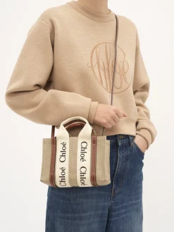 Women Chloé Mini Woody Tote Bag