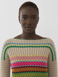 Women Chloé Multicolour Striped Sweater