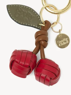 Women Chloé My Sbc Cherry Woven Key Ring