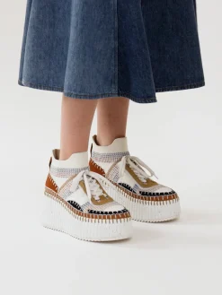 Women Chloé Nama Wedge Sneaker