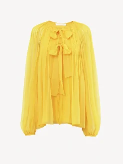 Women Chloé Open-Neck Blouse