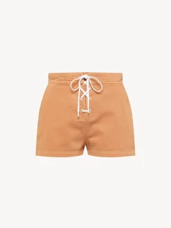 Women Chloé Pastel Denim Shorts