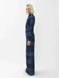 Women Chloé Patchwork Denim Shirt