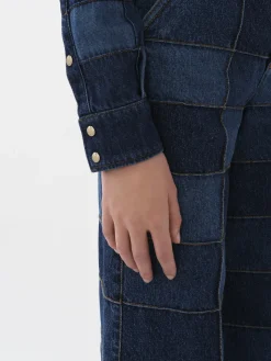 Women Chloé Patchwork Denim Shirt