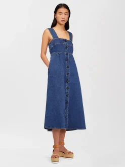 Women Chloé Pinafore Denim Dress