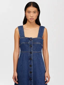 Women Chloé Pinafore Denim Dress