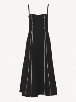 Women Chloé Pinafore Mid-Length Dress