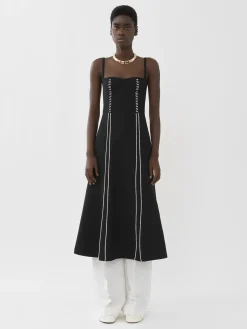 Women Chloé Pinafore Mid-Length Dress