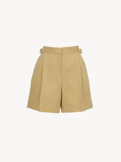 Women Chloé Pleated Bermuda Shorts