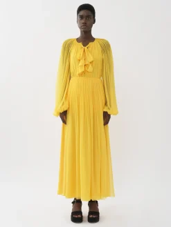 Women Chloé Pleated Maxi Skirt