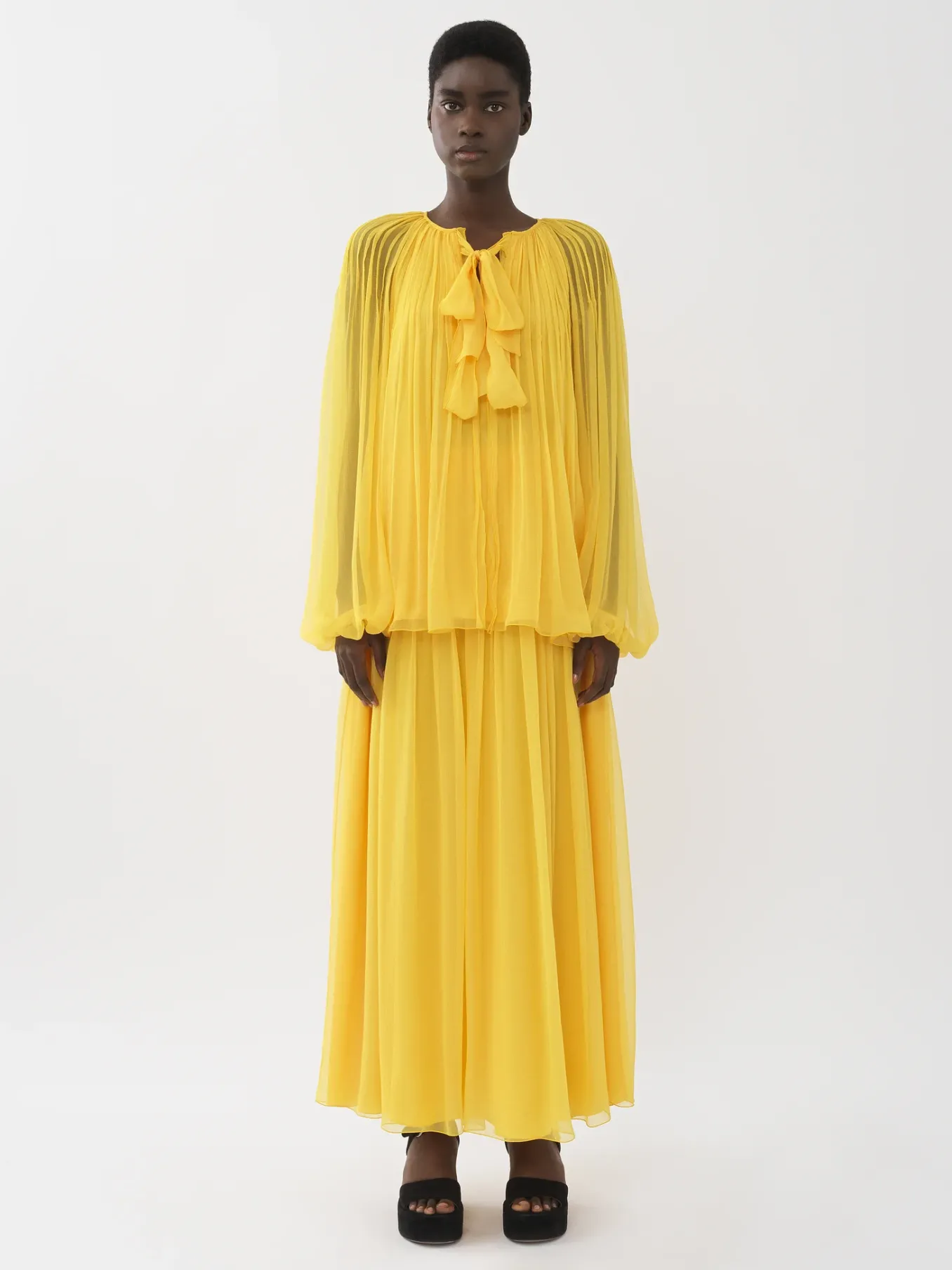 Women Chloé Pleated Maxi Skirt