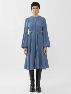 Women Chloé Pleated Mid-Length Dress