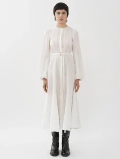 Women Chloé Pleated Mid-Length Dress