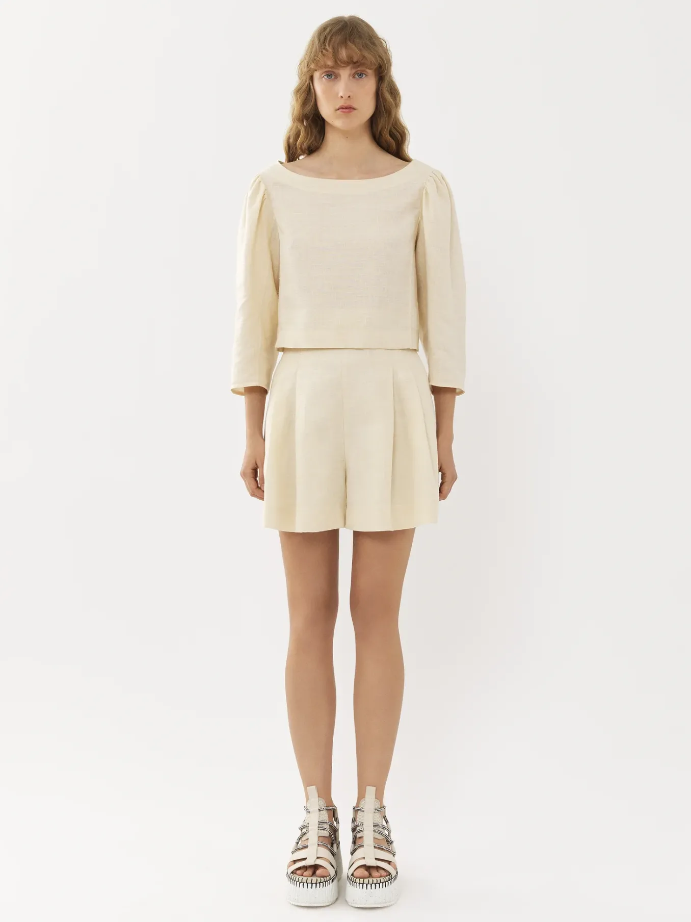 Women Chloé Pleated Shorts