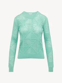 Women Chloé Pointelle Stitch Sweater