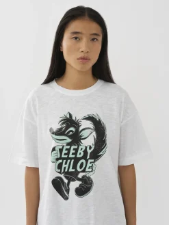 Women Chloé Printed Flame T-Shirt