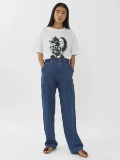 Women Chloé Printed Flame T-Shirt