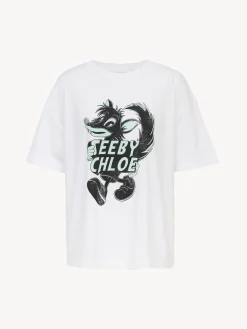 Women Chloé Printed Flame T-Shirt