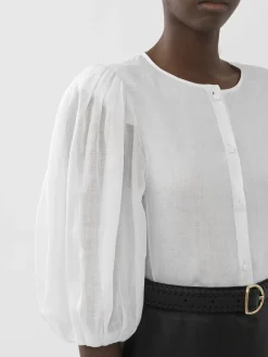 Women Chloé Puff-Sleeve Blouse