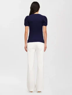 Women Chloé Puff-Sleeve Knit Top