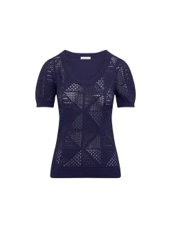 Women Chloé Puff-Sleeve Knit Top