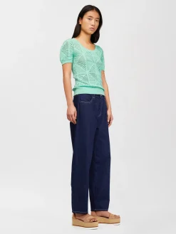 Women Chloé Puff-Sleeve Knit Top