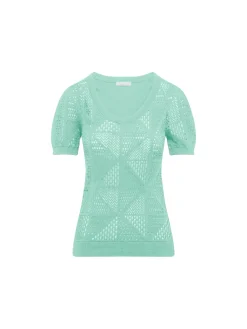 Women Chloé Puff-Sleeve Knit Top