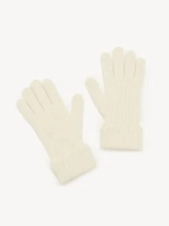 Women Chloé Ribbed Knit Gloves