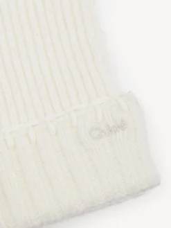 Women Chloé Ribbed Knit Gloves