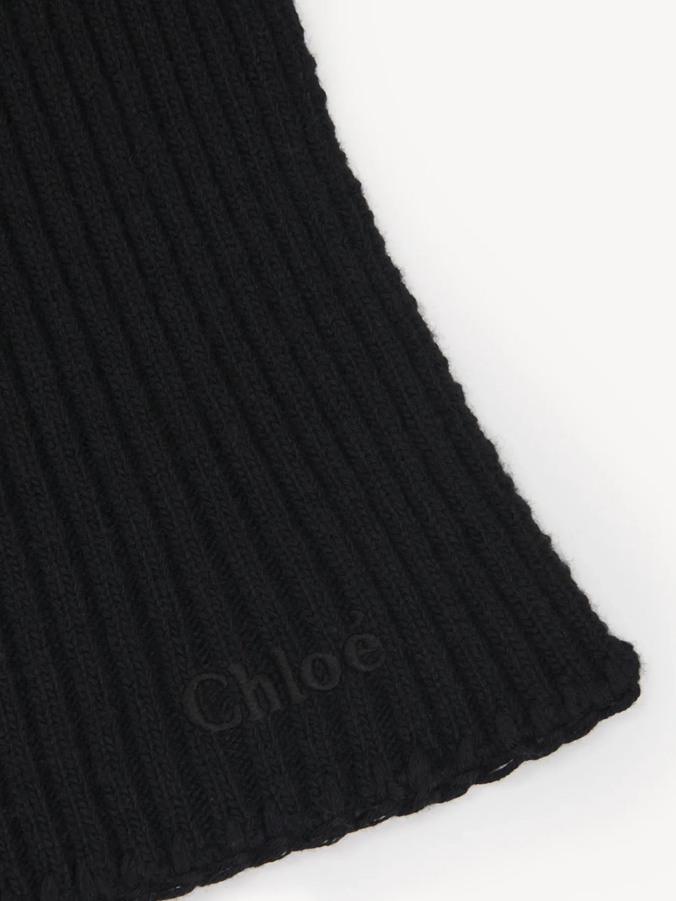 Women Chloé Ribbed Knit Scarf
