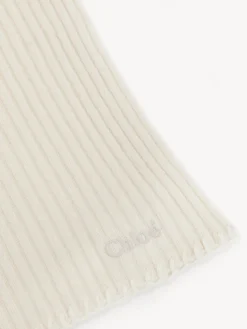 Women Chloé Ribbed Knit Scarf