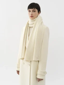 Women Chloé Ribbed Knit Scarf