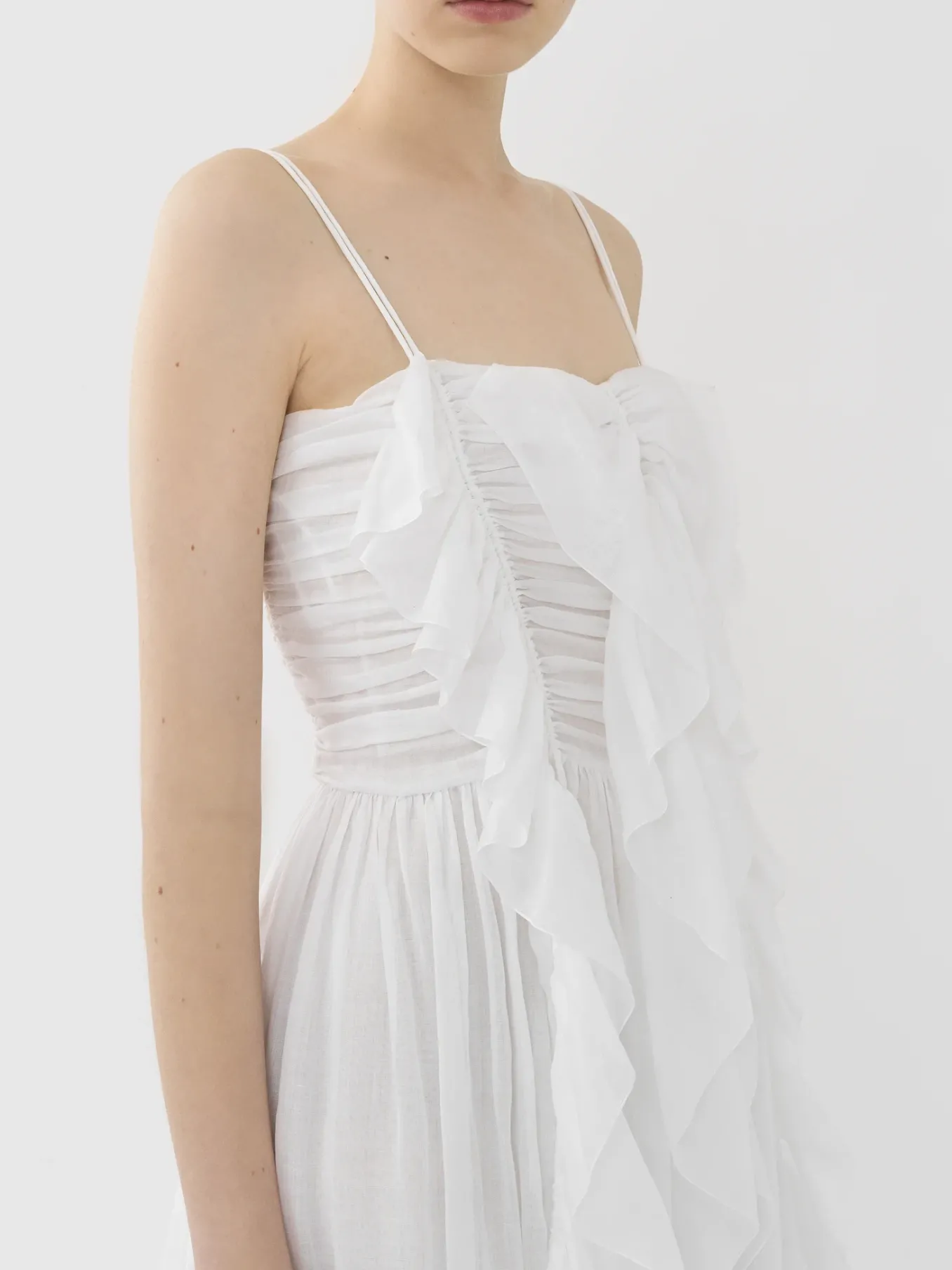Women Chloé Ruffled Mid-Length Dress