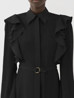 Women Chloé Ruffled Shirt Dress