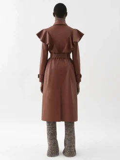 Women Chloé Ruffled Trench Coat