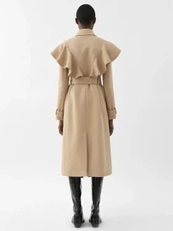 Women Chloé Ruffled Trench Coat