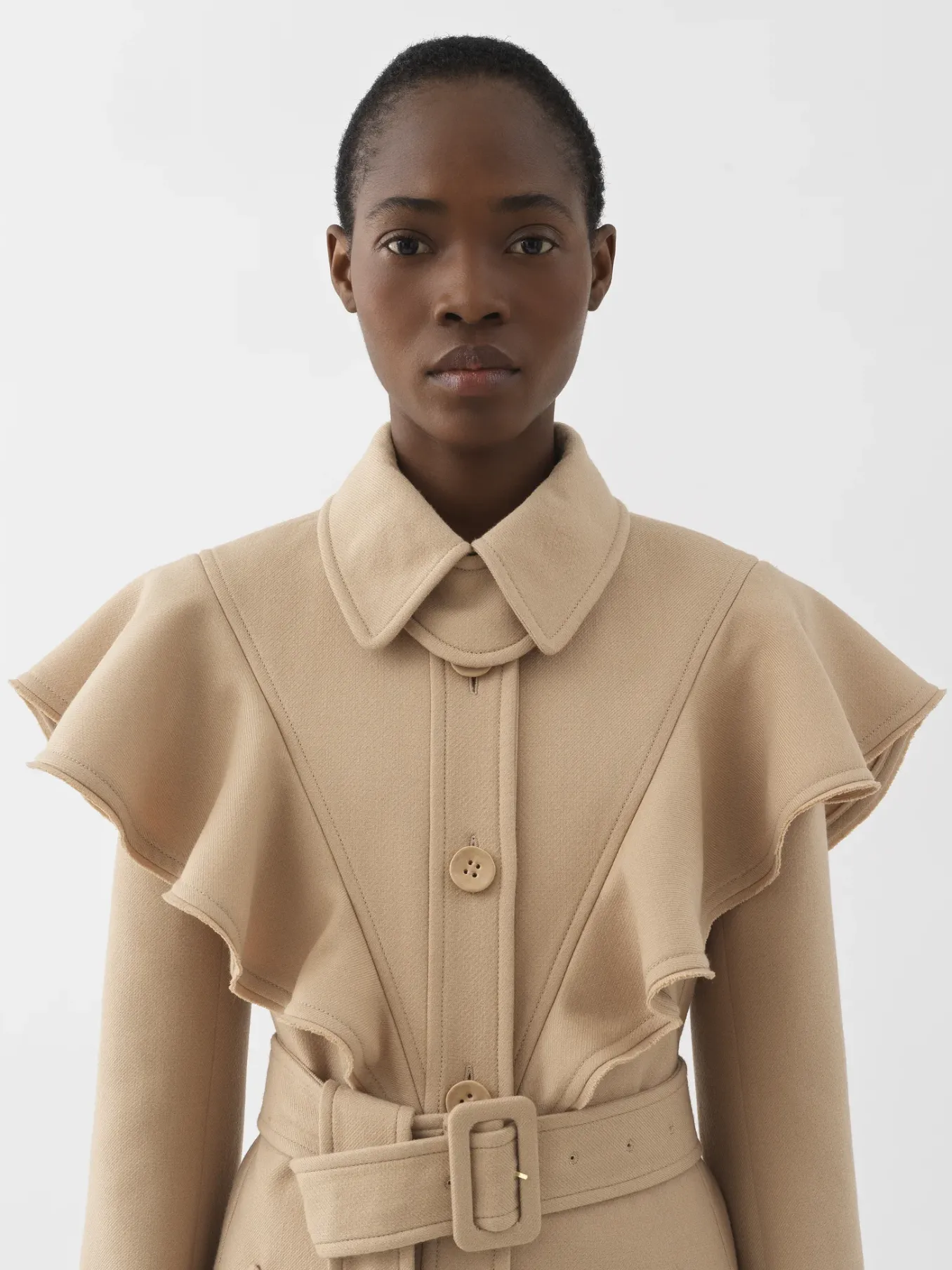 Women Chloé Ruffled Trench Coat