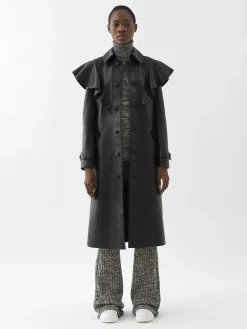 Women Chloé Ruffled Trench Coat