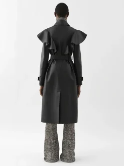 Women Chloé Ruffled Trench Coat