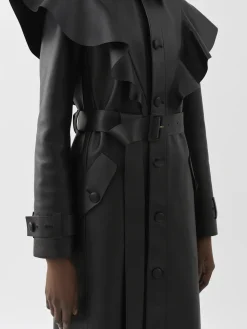 Women Chloé Ruffled Trench Coat