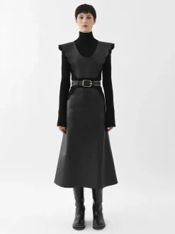 Women Chloé Scalloped Midi Dress