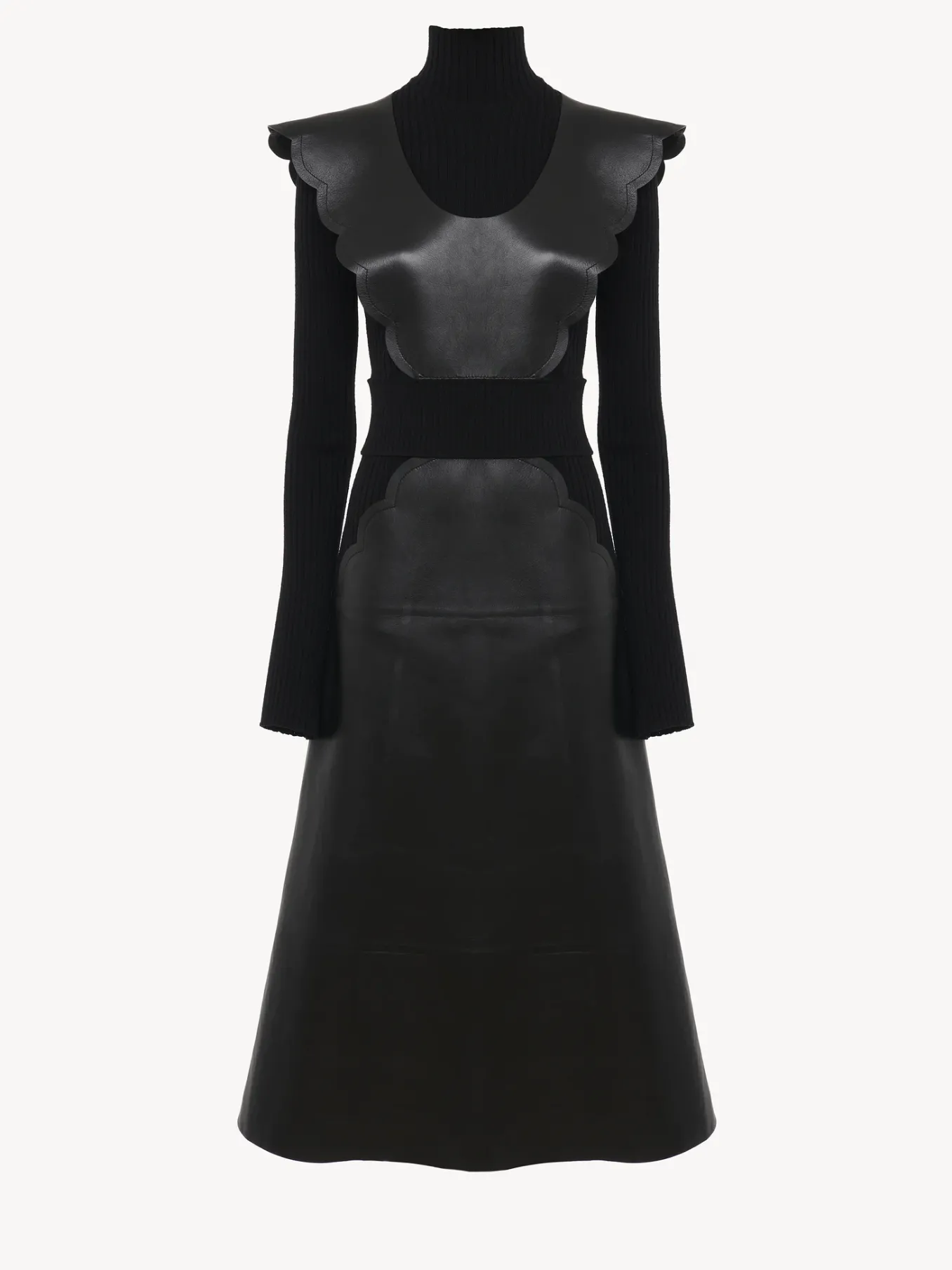 Women Chloé Scalloped Midi Dress