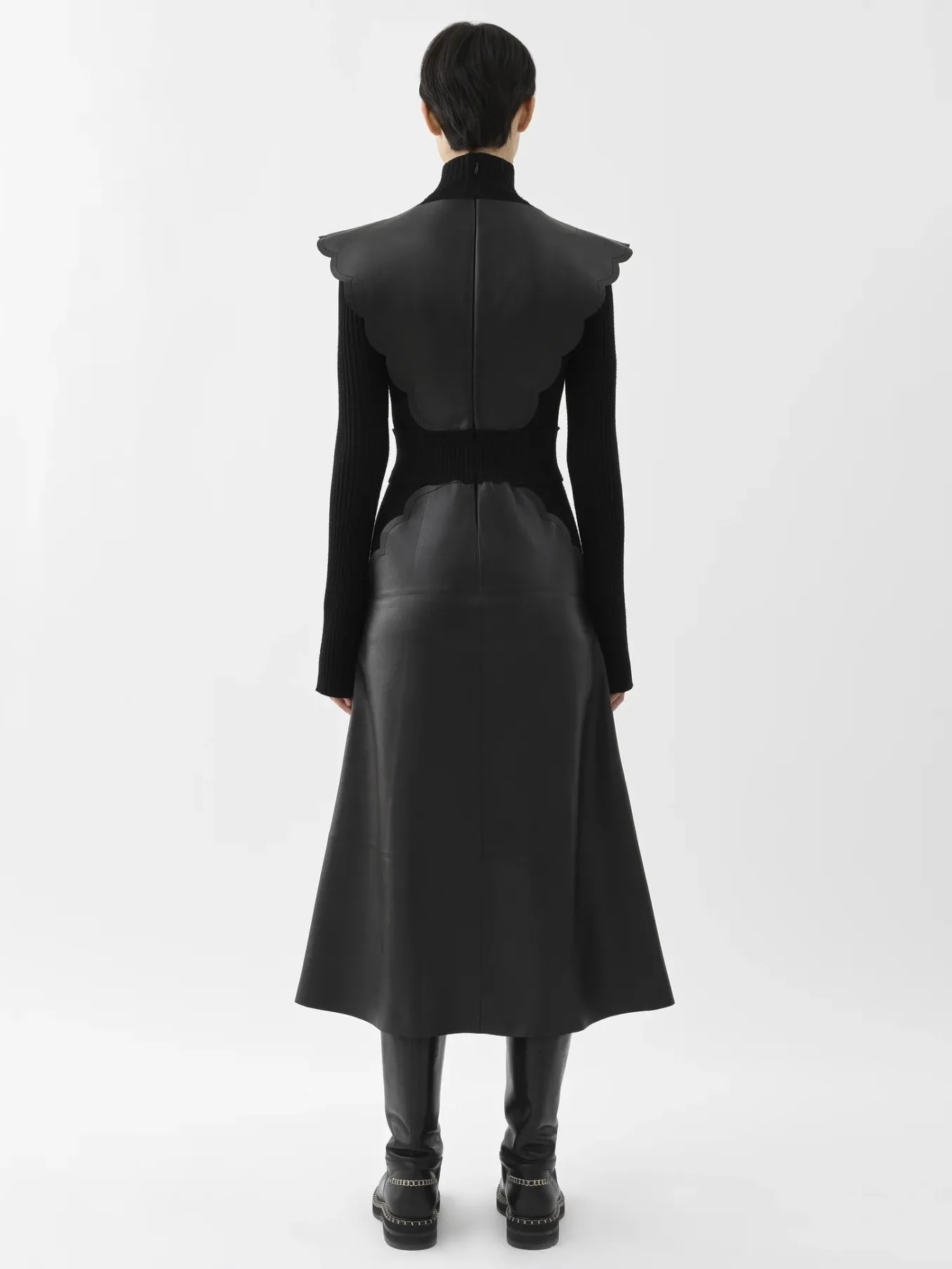 Women Chloé Scalloped Midi Dress