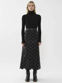 Women Chloé Scalloped Turtleneck