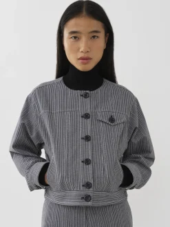 Women Chloé Short Striped Jacket
