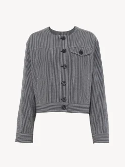 Women Chloé Short Striped Jacket