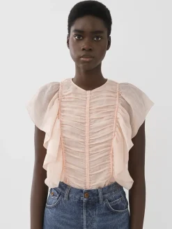 Women Chloé Sleeveless Ruffle Top