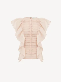 Women Chloé Sleeveless Ruffle Top