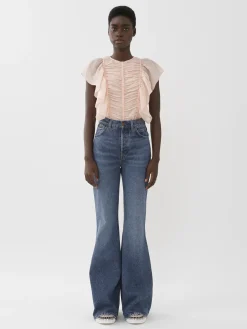Women Chloé Sleeveless Ruffle Top